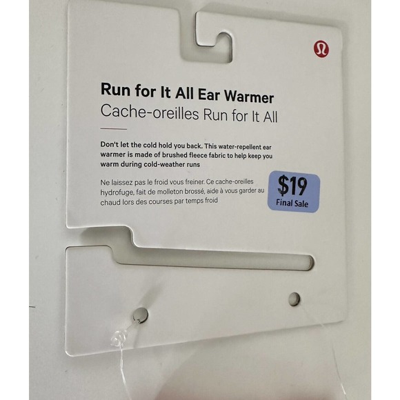 NWT Lululemon Run For It All Ear Warmer w/Ponytail Opening PLBR Coral Pink - Picture 8 of 8